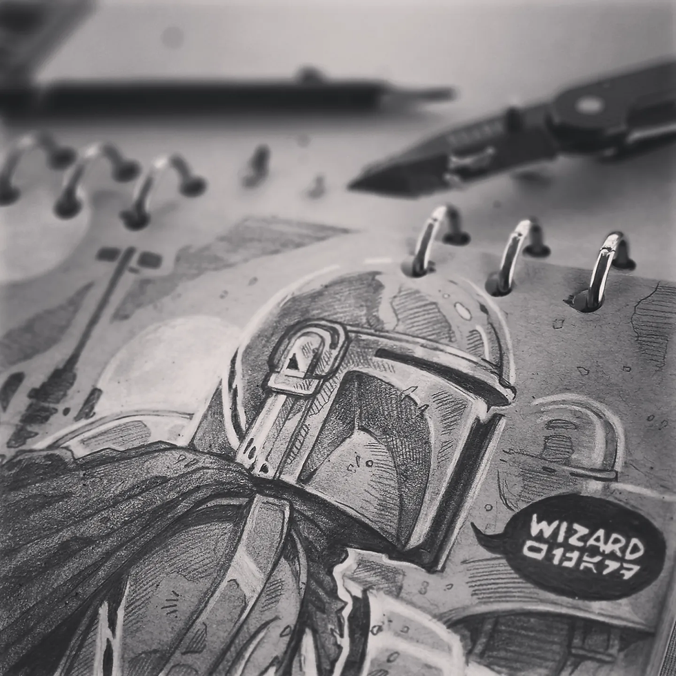 Thumbnail: OR I CAN BRING YOU IN COLD | Original Hand-drawn, Hand-signed pencil sketch