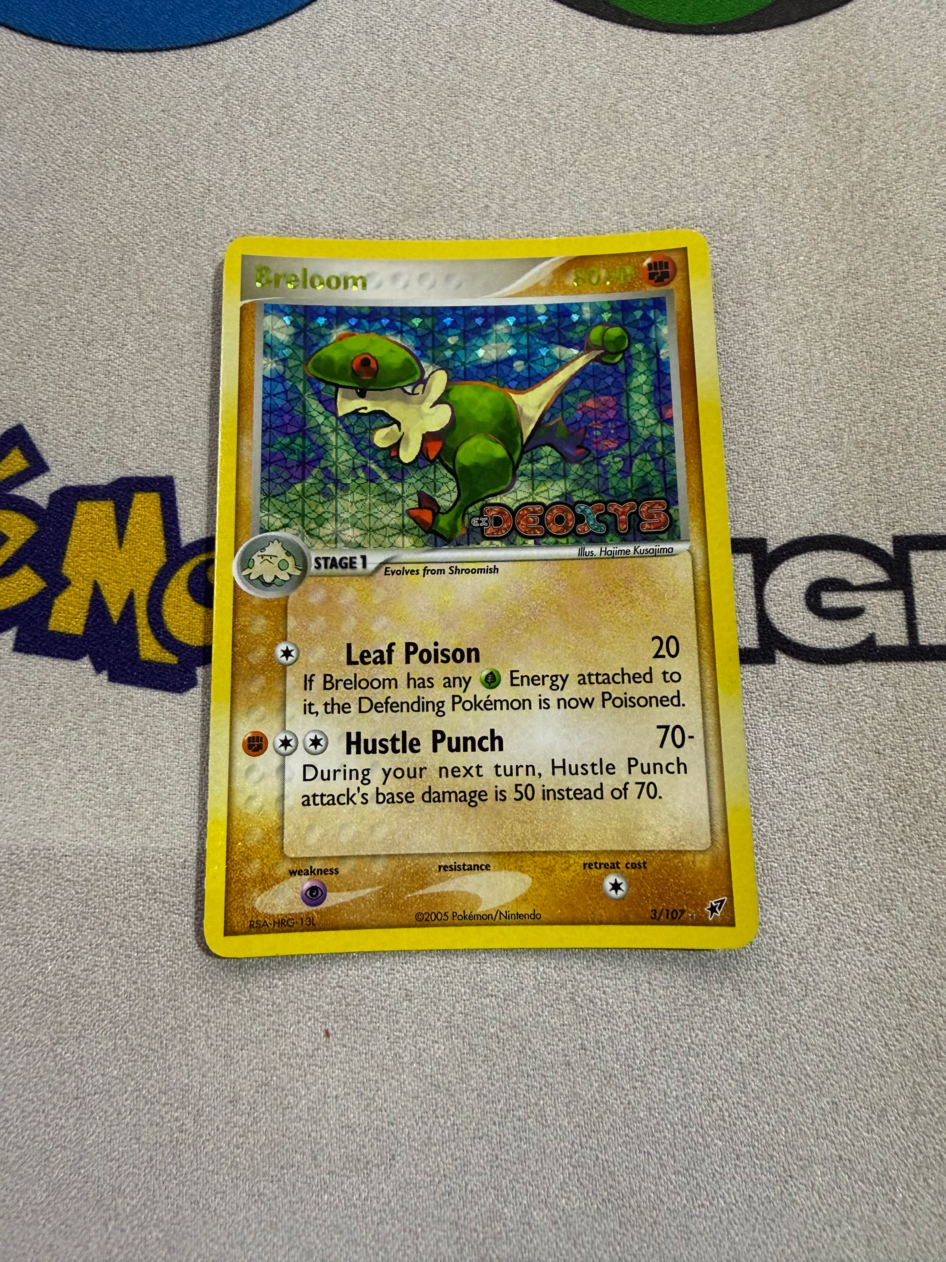 Breloom 3/107 EX Deoxys Reverse Holo Stamped