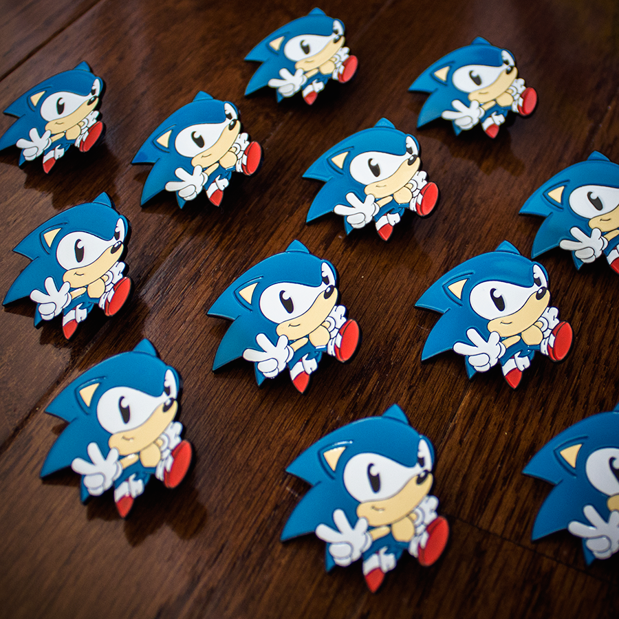 Sonic the Hedgehog Pins GeekCraft Expo ThinkNu