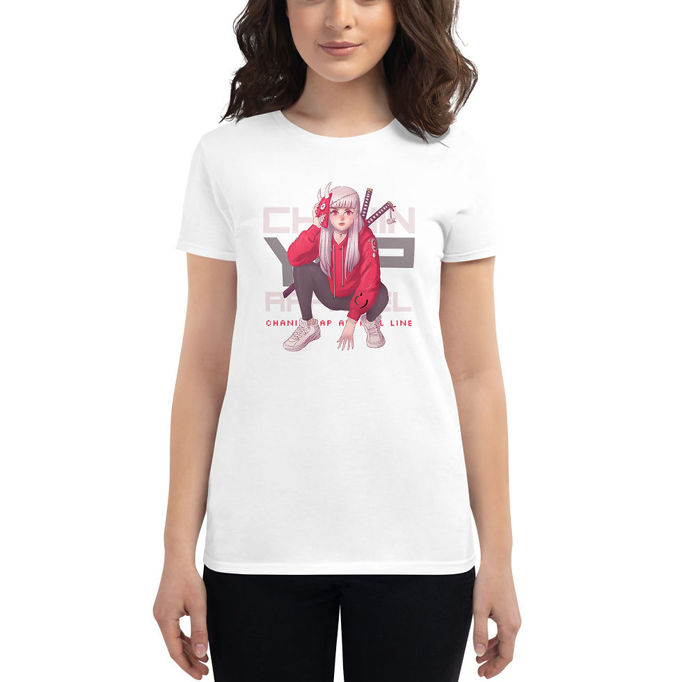 Thumbnail: Women's Short Sleeve T-shirt - Anime Girl