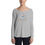 Thumbnail: Ladies' Long Sleeve Tee - Latte