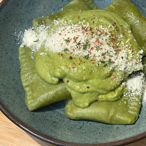 Spinach and Mushroom Ravioli