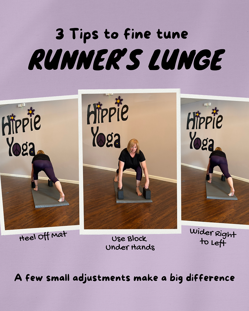 June's pose of the month is runner's lunge