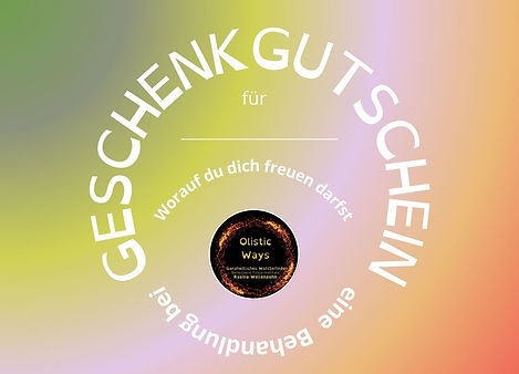 Geschenkgutschein mit persönlicher Widmung