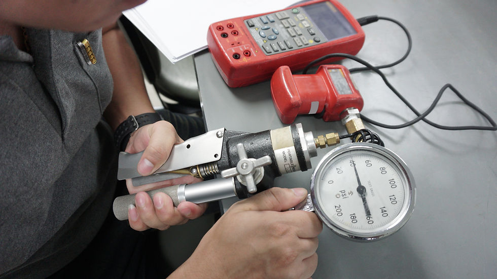calibration of pressure gauge to improve accuracy