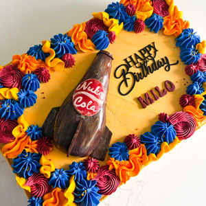 Fallout cake, fallout tv, fallout show, sheet cake, birthday cake