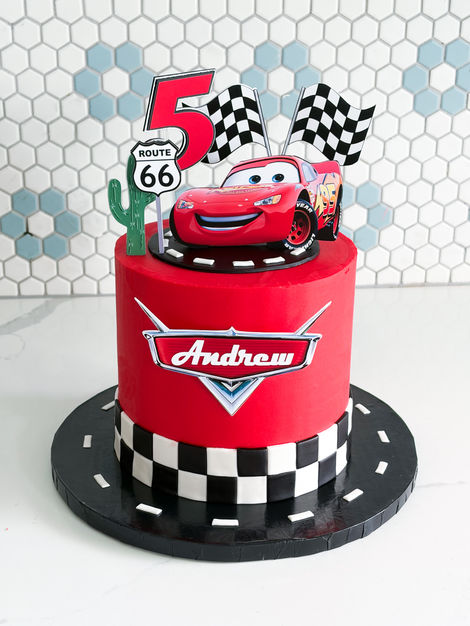 cars birthday, boys birthday, kid birthday, 5th birthday, lightning McQueen cake, cars cake