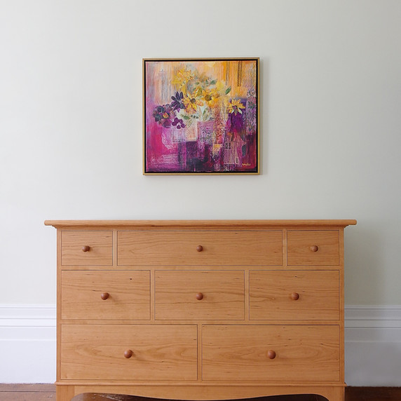 Dresser handmade from storm- felled salvaged wood