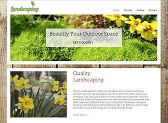 landscaping website templates