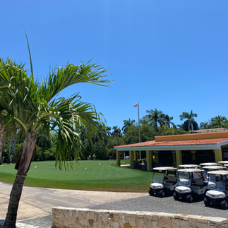 golf carts at Iberostar Paradiso course
