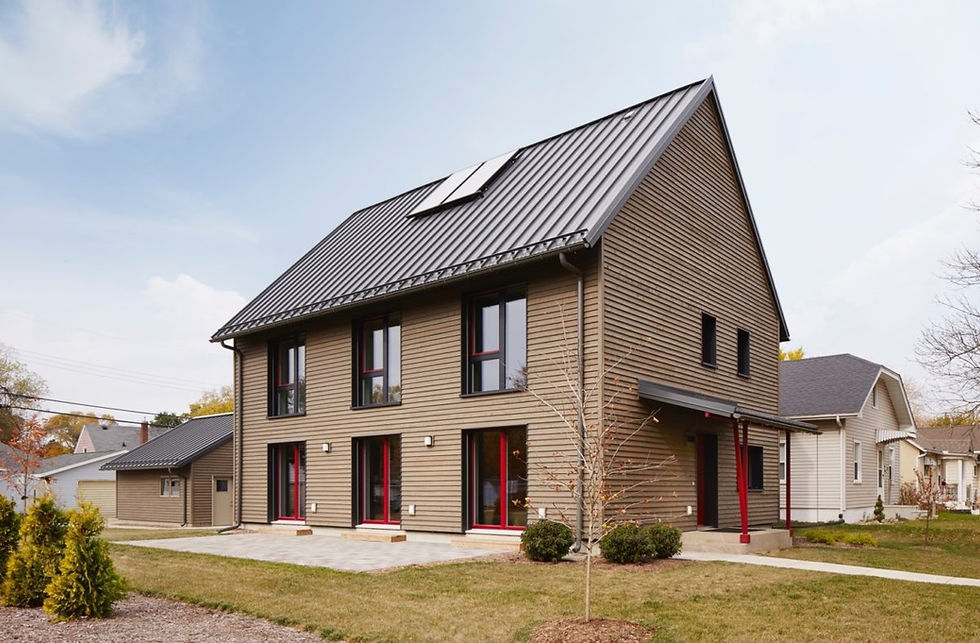 Scandinavian house energy-efficient