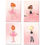 Thumbnail: Little Ballerina Girl Prints - Set of 4 Baby Nursery Wall Art Decor Dance Photos