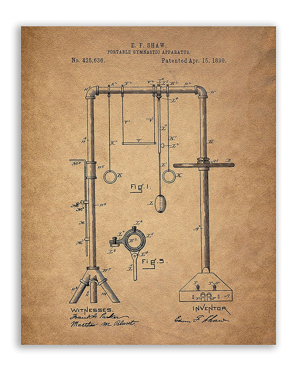 Thumbnail: Gymnastic Patents - Set of Four - Matte Photo Prints