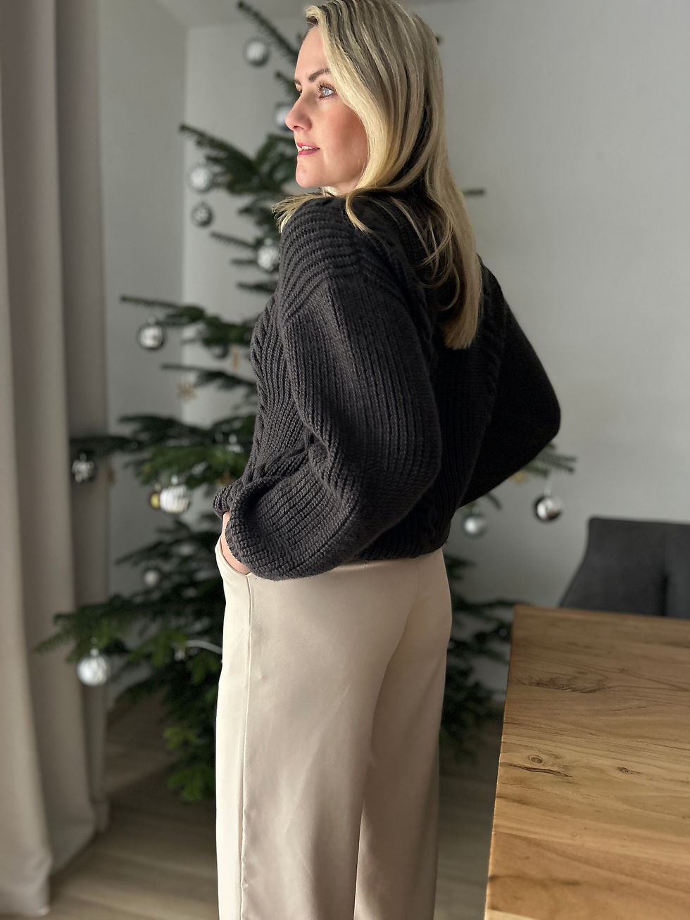 Thumbnail: Brioche Cables Sweater EN