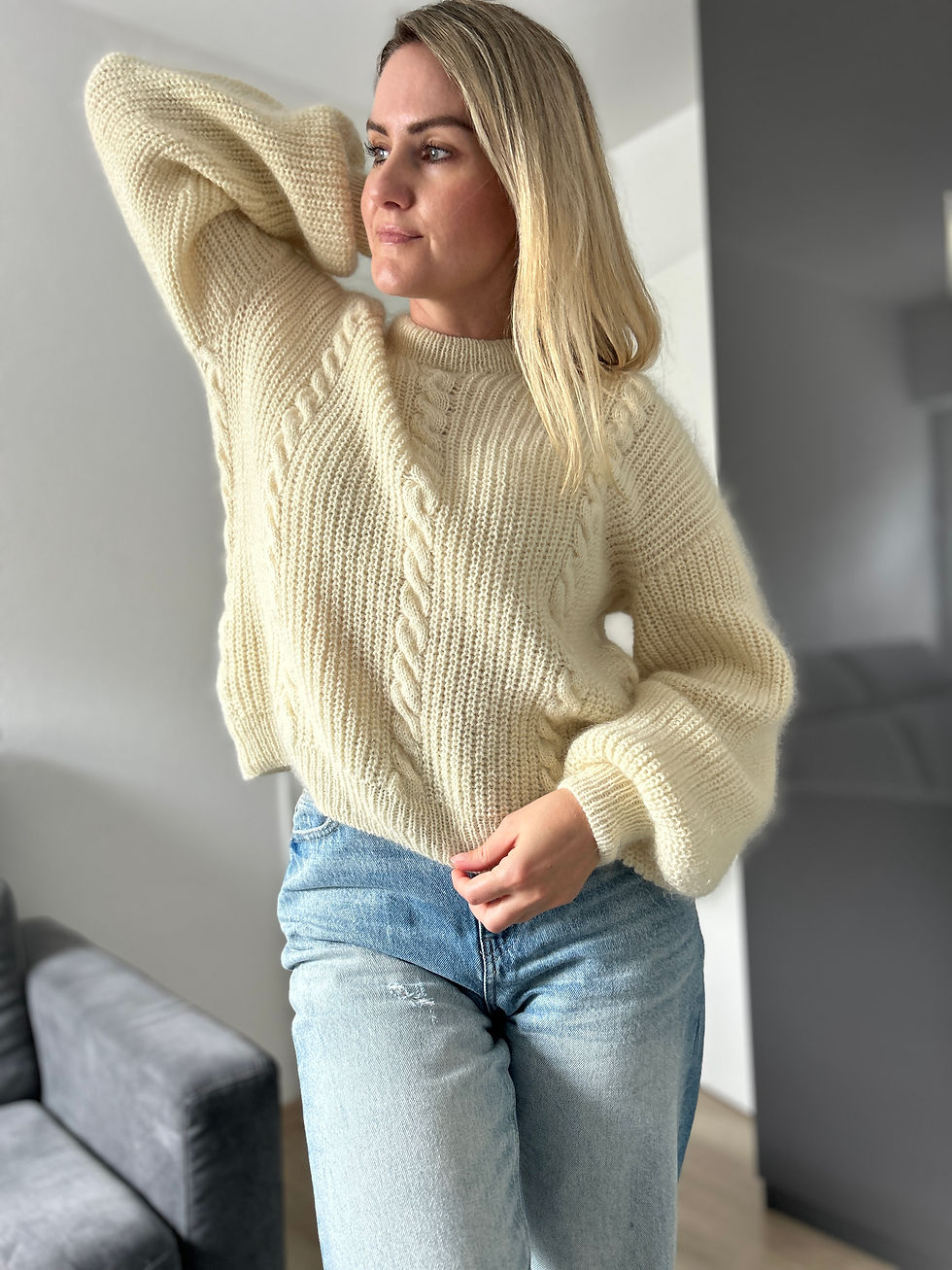 Thumbnail: Brioche Cables Sweater DE