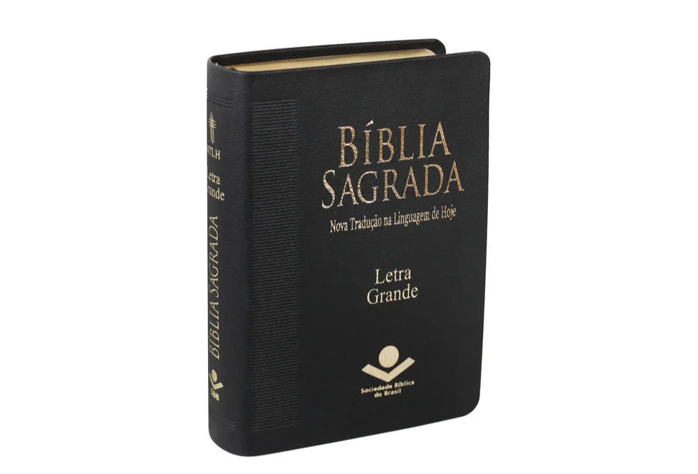 Bíblia Sagrada NTLH, Letra Grande, com mapa, Capa Couro Sintético Preta