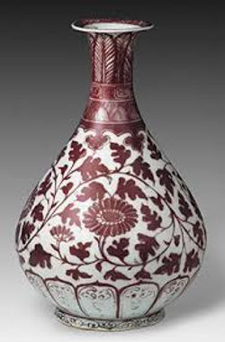 元朝(公元1180年--1369年)-釉里红