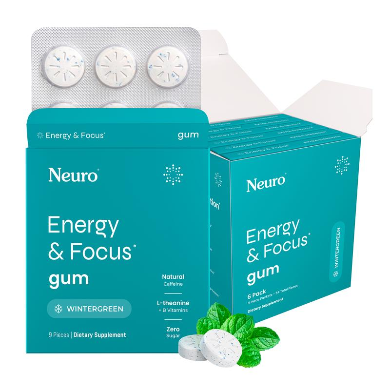 Neuro Energy Caffeine Nootropics for Energy & Focus - Sugar-Free with L-Theanine