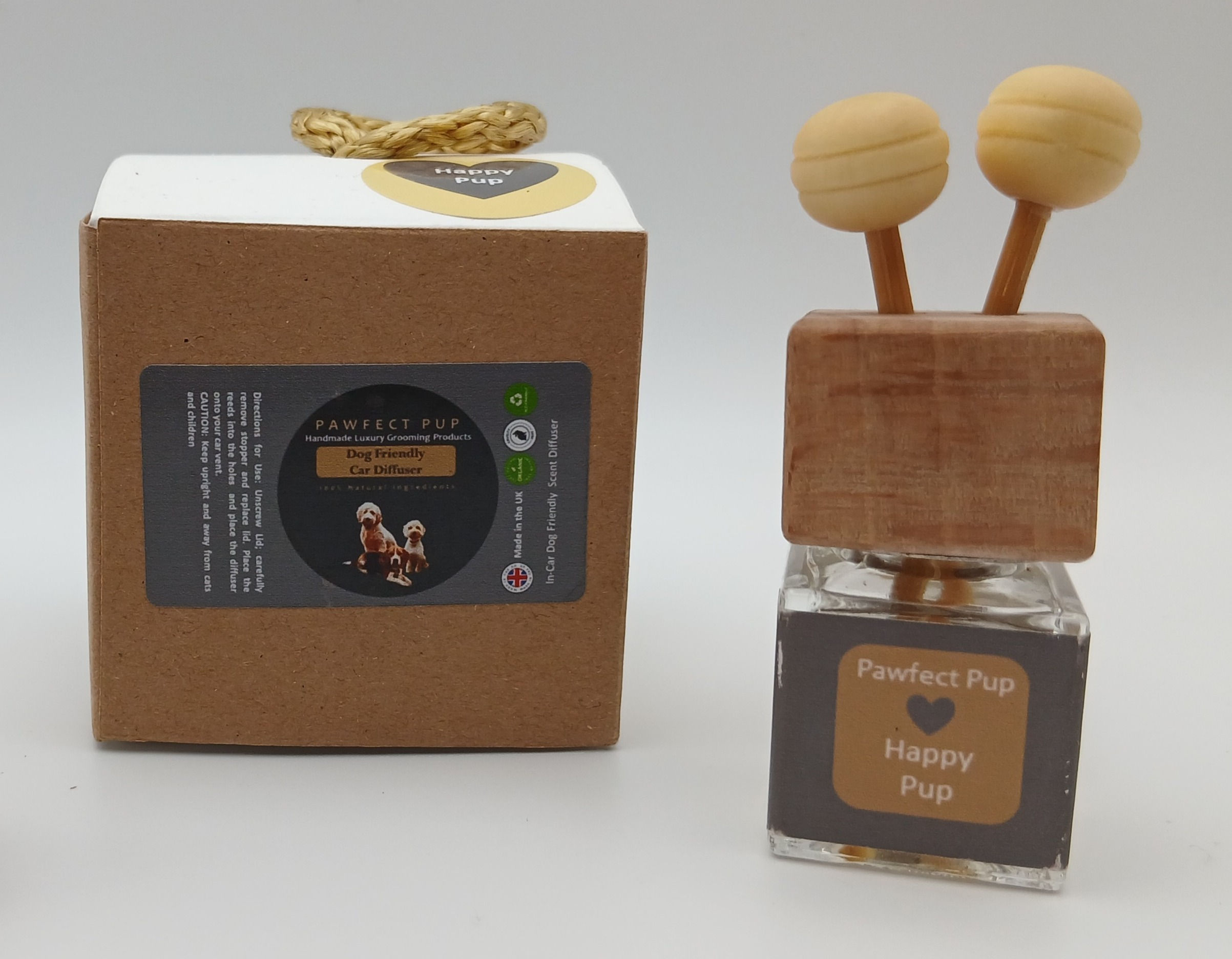 Happy Pup - Mini Car Reed Diffuser