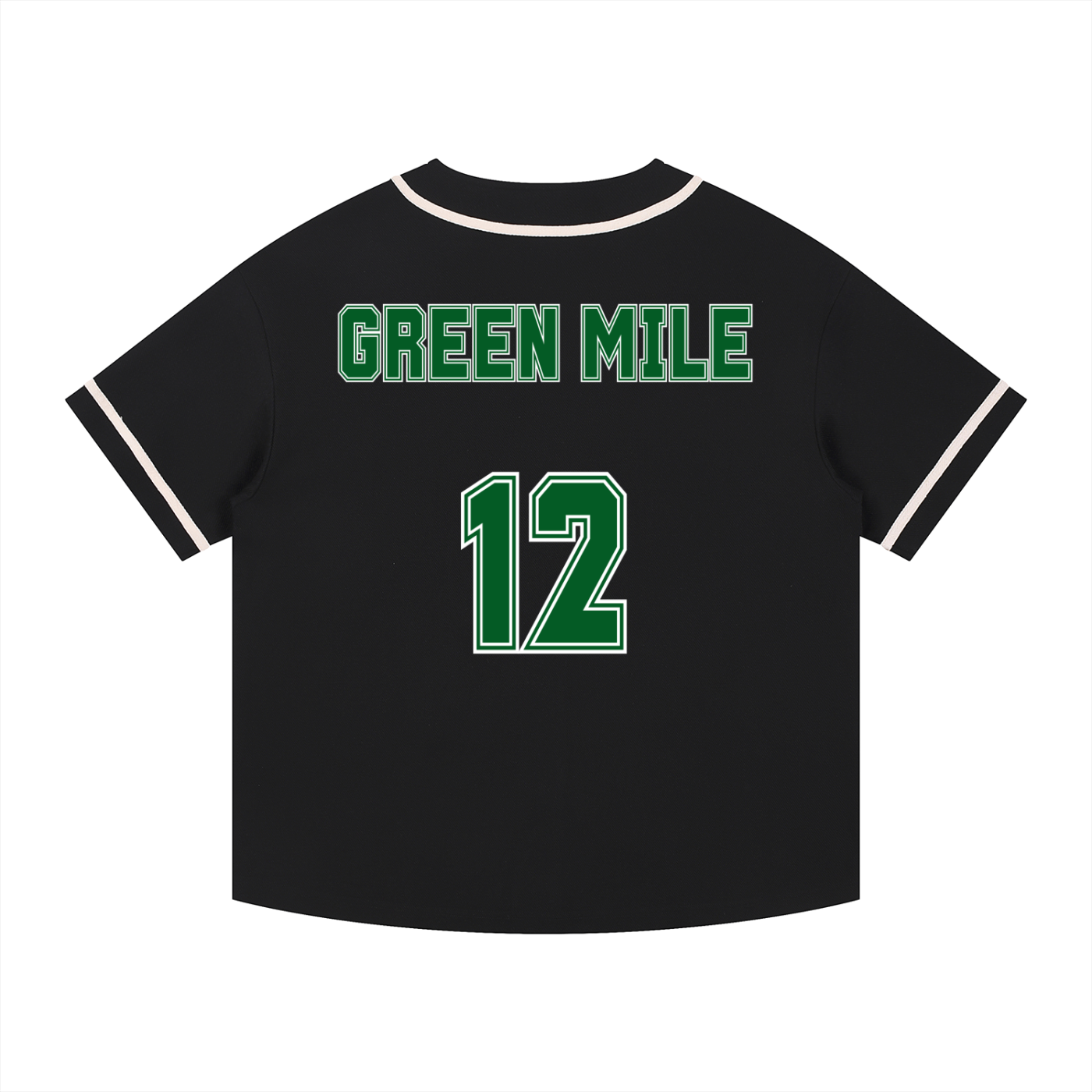 CYBP Green Mile Button-Up Baseball Jersey