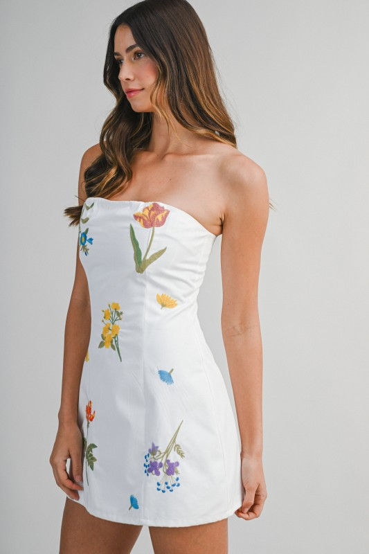Thumbnail: Presley Floral Strapless Mini Dress