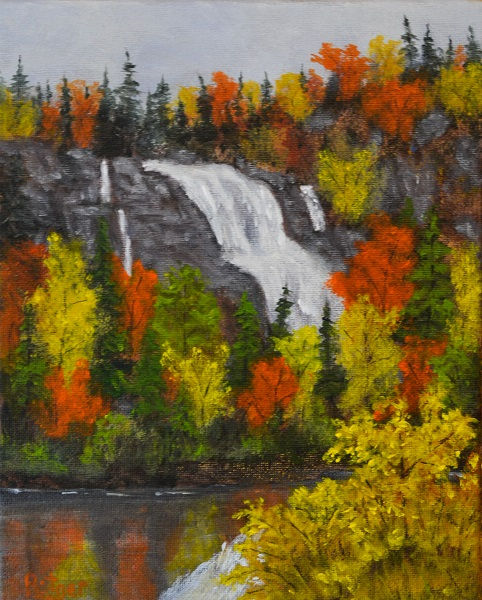 2-J-24 Bridle Falls in Passing 8x10