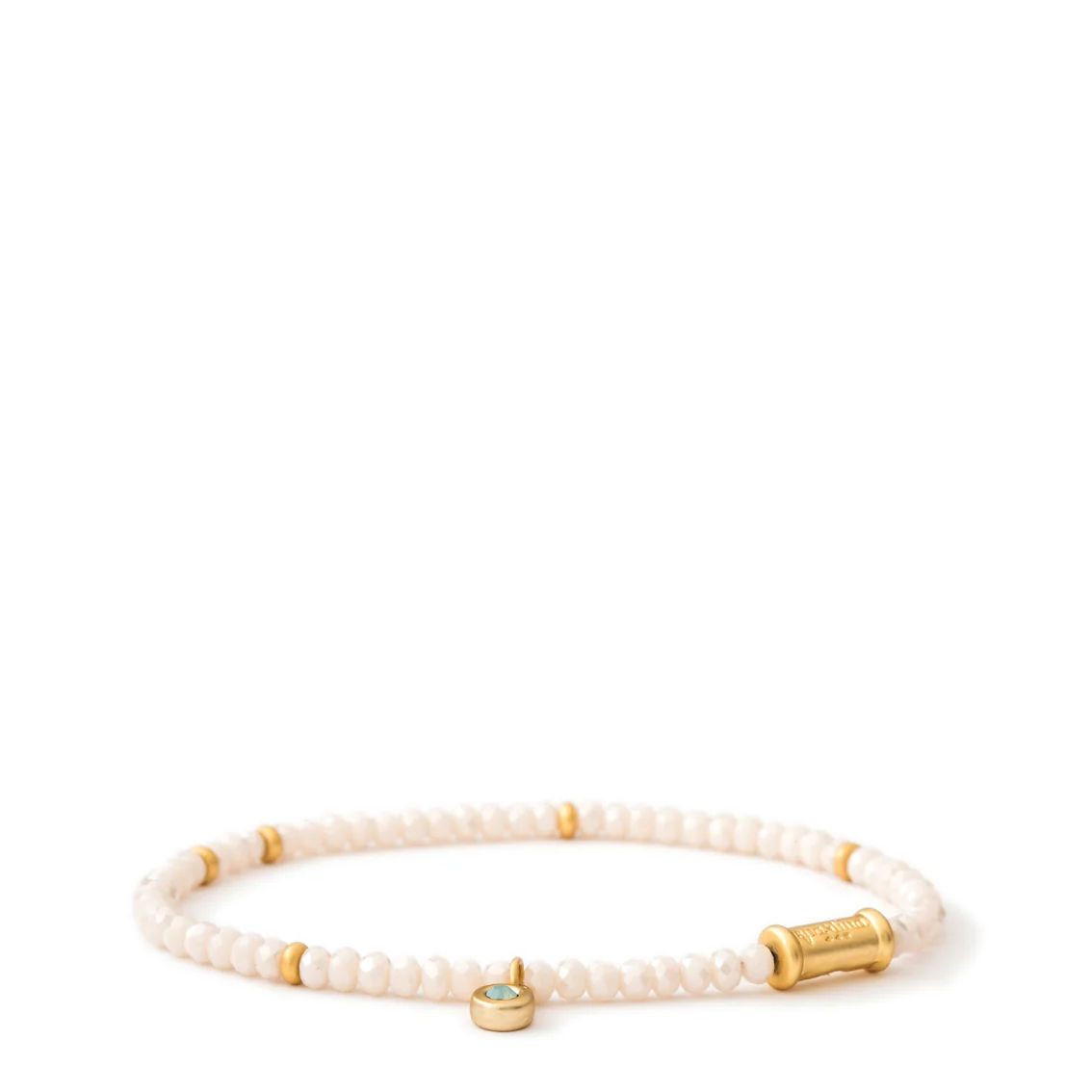 Cream Stretch Bracelet 3mm