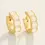Thumbnail: Lightner Hoop Earrings 14mm White Opal
