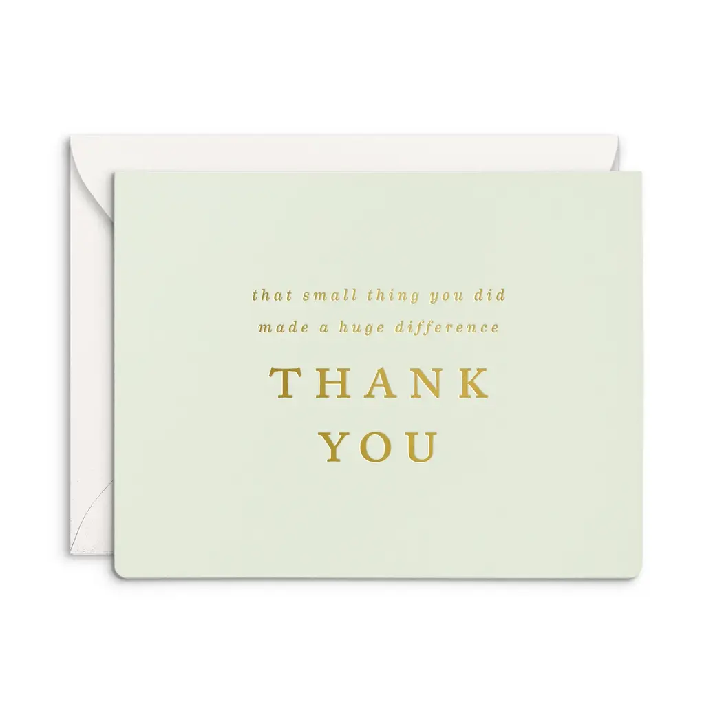 Small Thing Thank You Card