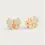 Thumbnail: Butterfly White Pavé Stud Earrings