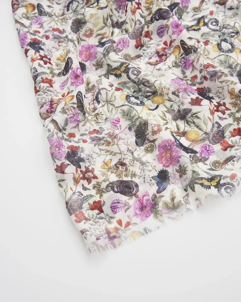 Thumbnail: Floral Engravings Lightweight Scarf