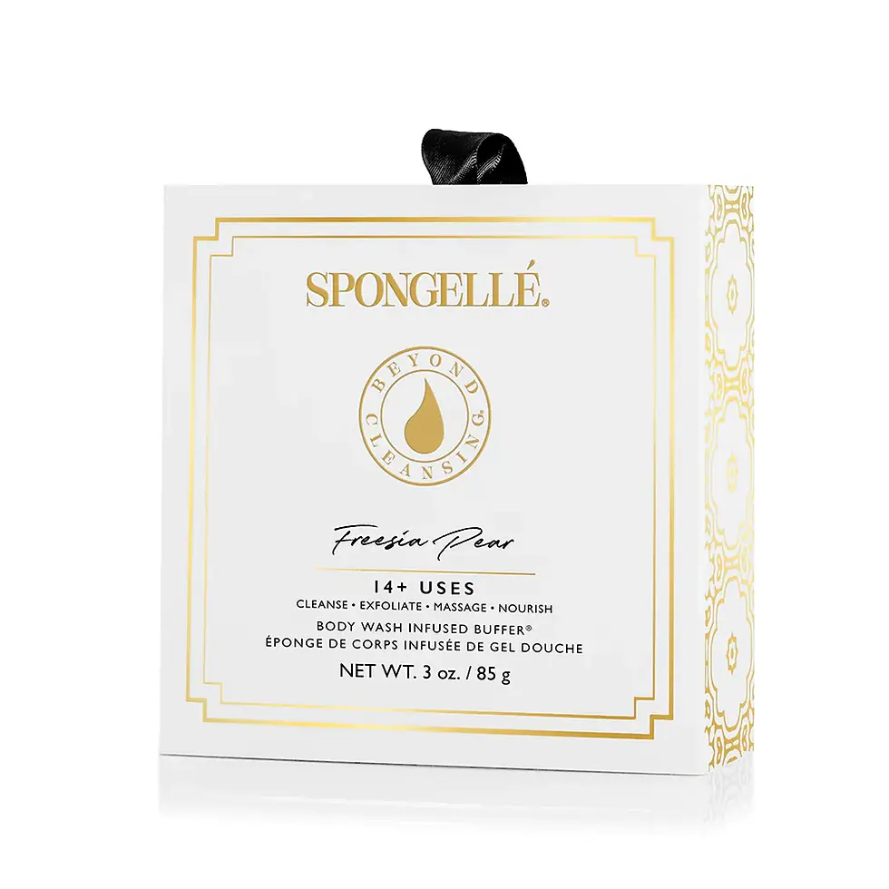 Thumbnail: Freesia Pear Flower Body Wash Infused Buffer Vegan