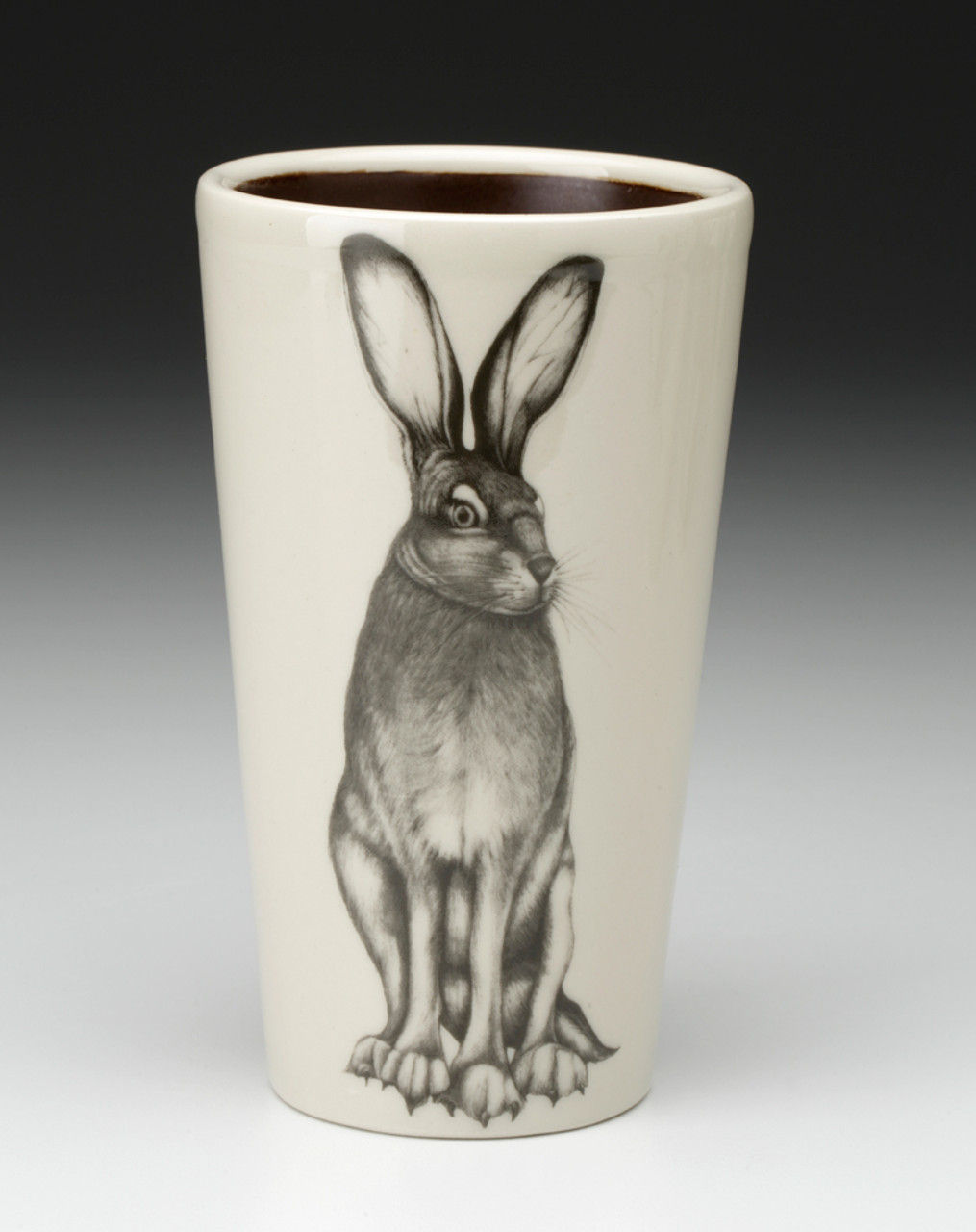 Tall Hare Stoneware Travel Tumbler W/Lid