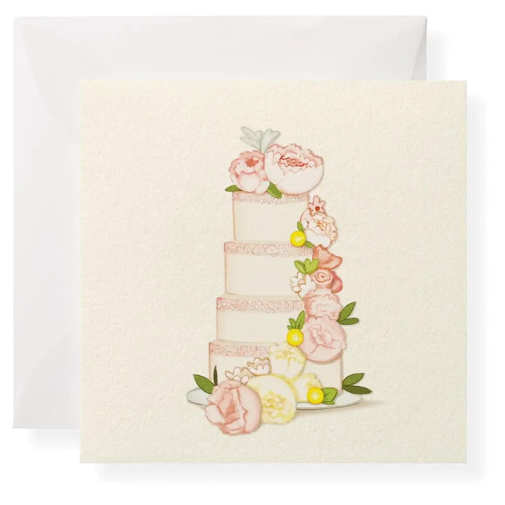 Wedding Cake Single Gift Enclosure Card
