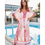 Thumbnail: Long Kaftan Palm Stripe