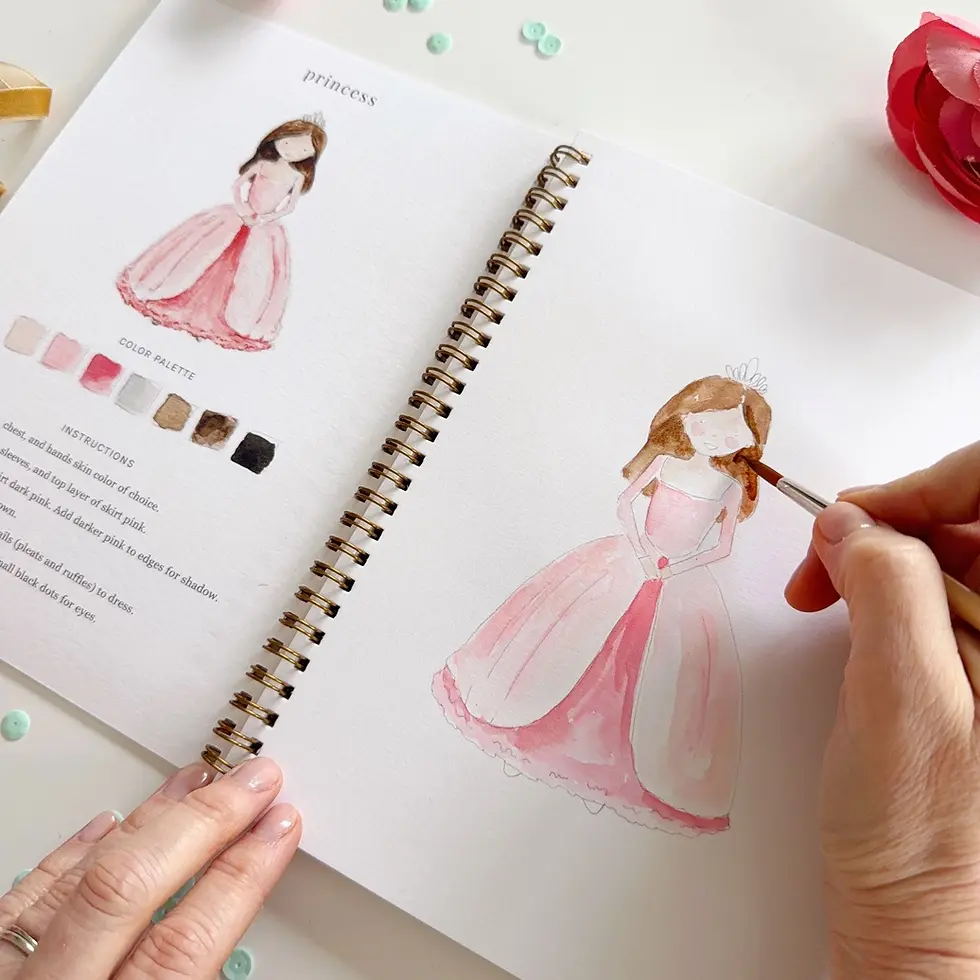 Thumbnail: Fairytale Watercolor Workbook