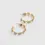 Thumbnail: Forget-Me-Not Delicate Stud Hoop Earrings