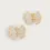 Thumbnail: Butterfly White Pavé Stud Earrings