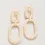 Thumbnail: Ivory Straw Link Natural Earrings