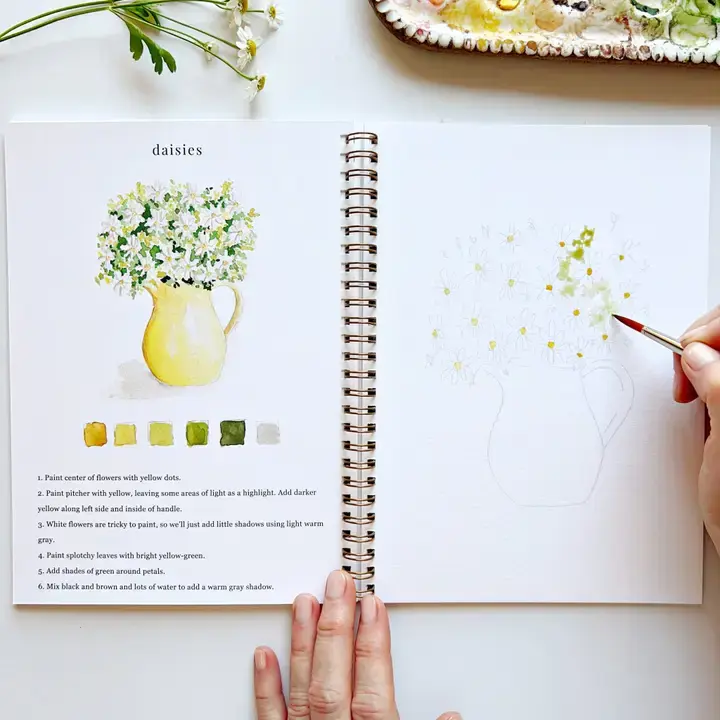 Thumbnail: Flowers Watercolor Workbook