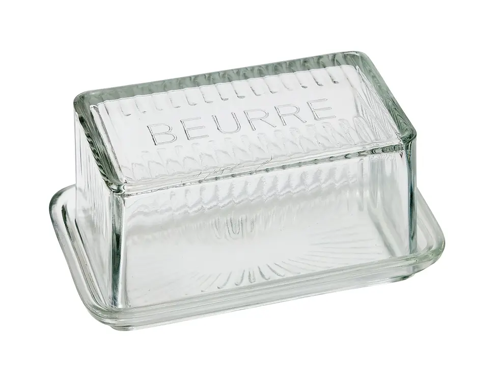 Thumbnail: French Bistro Glass Butter Dish