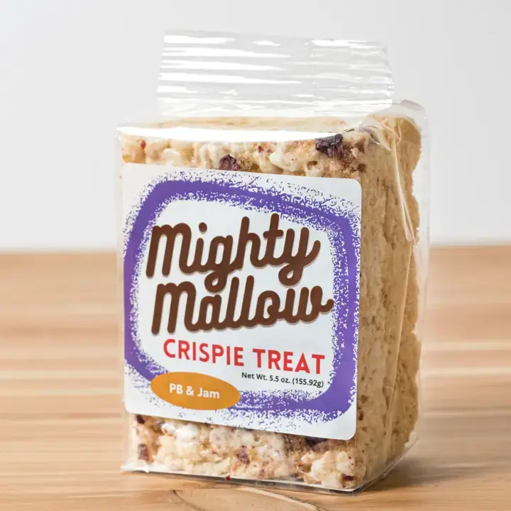 Pb & Jam Crispie Treat