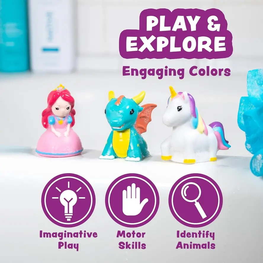 Thumbnail: Tub Works® Fantasy™ Mold Free Baby Bath Toys, 6 Pack