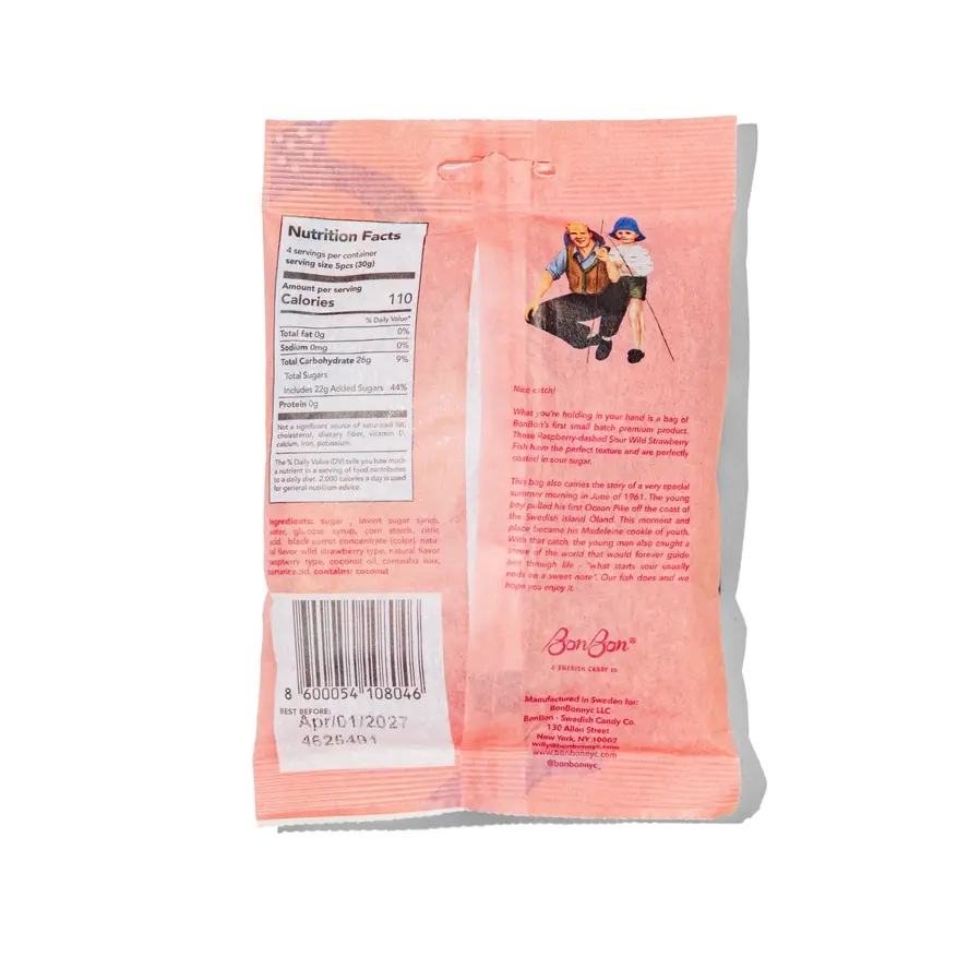 Thumbnail: Sour Wild Strawberry Fish - Swedish Candy