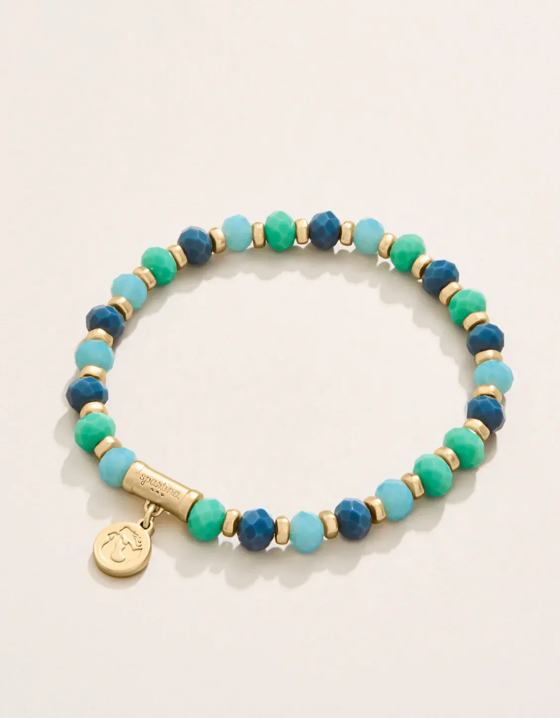 Tropical Blue Stretch Bracelet 6mm