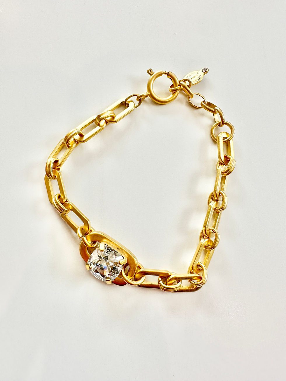 Crystal Gold Chain Bracelet