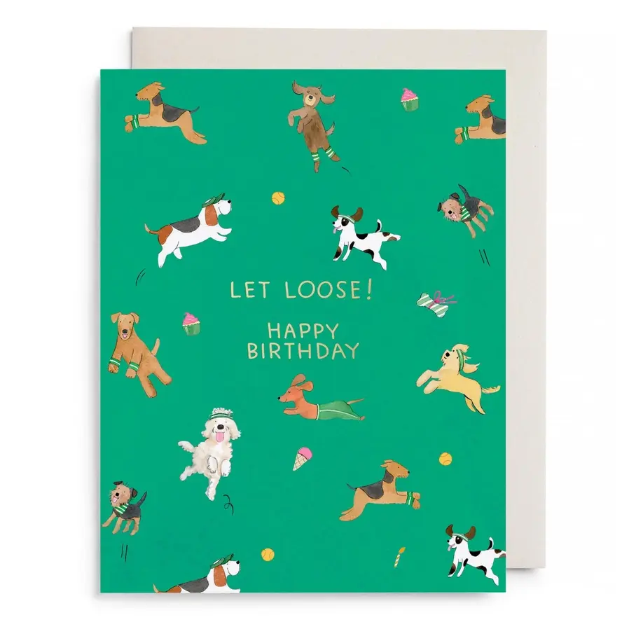 Off Leash Birthday Card