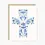 Thumbnail: Blessings Blue Floral Cross Religious Card