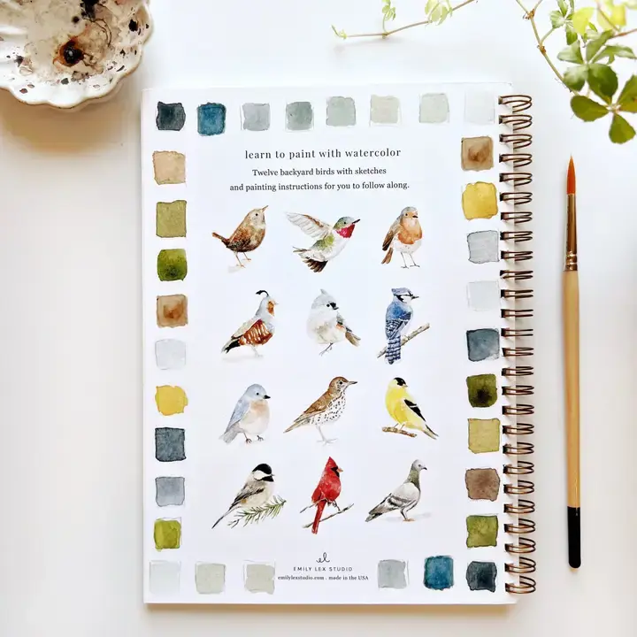Thumbnail: Birds Watercolor Workbook