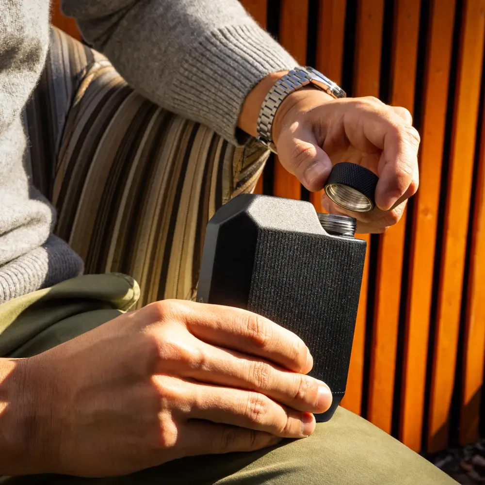 Cool Flask - 9oz Rough Matte Black